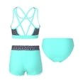 thumbnail image 2 of Linjinx Kids Girls Tankini Swimsuit Beach Sports Bikini 3 Pieces Swimwear Surfing Bathing Suit Mint Green 16, 2 of 7
