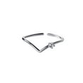 thumbnail image 1 of Qarigey Anillo en forma de V Ceremonia de boda Fiesta Banquete Niñas Anillos de aleación que se pueden abrir Joyería de mano Decoración de moda Ropa, zapatos y accesorios Miscelánea Plata Qarigey AP019315-01, 1 of 1