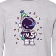 thumbnail image 4 of Inktastic 5th Birthday Astronaut Long Sleeve Youth T-Shirt, 4 of 5