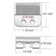 thumbnail image 2 of Replacement Blade for Andis Master PM-1 Speedmaster Clippers 22995, 2 of 5