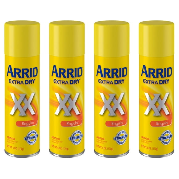 ARRID Extra Dry Anti-Perspirant Deodorant Spray Regular 6 oz (Pack of 4)