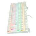 USB Wired Mechanical Keyboard,87 Key RGB Backlit Keyboard,Suspend