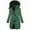 Green, variant on Long Winter Coats for Women Waterproof Fleece Lined Warm Long Puffer Jacket Thickened Outwear with Hood New Long Sleeve Casual Loose Outerwear Brown 5XL