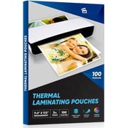 Laminating Sheets, 100 Pack Laminating Pouches Holds 11 x 17 Inch Sheets, 3 Mil Laminate Sheets 11.5 x 17.5 Inch for Laminator, Clear A3 Thermal Laminating Pouches with Round Corner