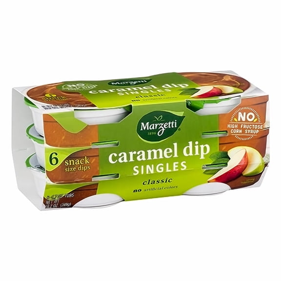 Marzetti Caramel Dip 6-Pack Singles (5 Pack - 30 Total Cups)