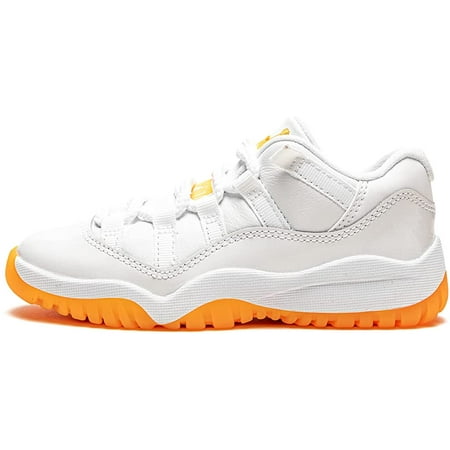 Nike Jordan Kids Shoes Air Jordan 11 Retro Low PS Bright Citrus DJ4328-139 2 Little Kid White/Bright Citrus
