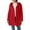 Red, variant on Women's Lightweight Quilted Cardigan, Winter Open Front Button down Puffer Coat , Knit Coatigan, Solid Sweater Jacket, Winter Cozy Layer Coffee 3Xl