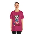 thumbnail image 3 of Patriotic Dogs 4 Of July Independence Day America Jersey Short Sleeve Tee, 3 of 12