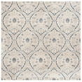 thumbnail image 3 of SAFAVIEH Brentwood Braelyn Damask Area Rug, Light Gray/Blue, 6'7" x 6'7" Square, 3 of 13
