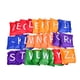 thumbnail image 4 of Juego de bolsas de frijoles para Cornhole, bolsa para lanzar números, formas coloridas, letras, para niños carta, 4 of 9