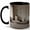 Black, variant on Soft Beige Living Room 11oz Ceramic Mug, Minimal Interior Coffee Cup