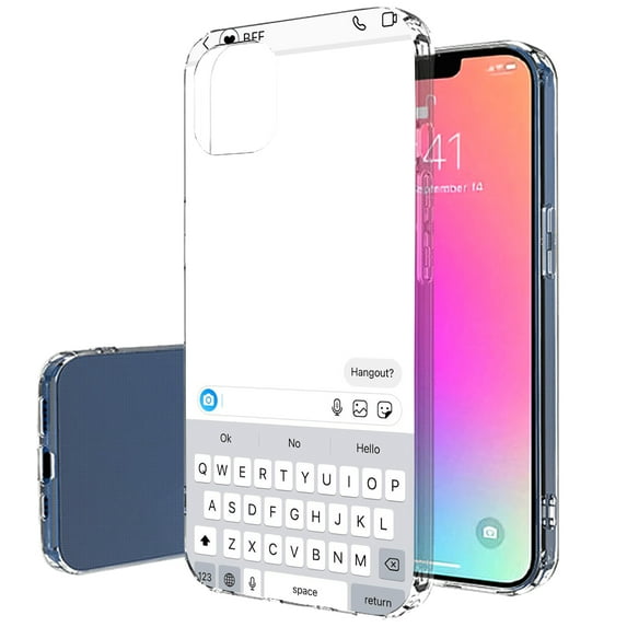TalkingCase Slim Case for Apple iPhone 14 Pro, Slim Thin Gel Tpu Cover, BFF Best Friend Text Print, Light Weight, Flexible, Soft, Anti-Scratch, Printed in USA