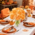 thumbnail image 2 of XmhyTop-A 2-Pcs Silk Fake Peonies, Ideal for Wedding Decor Home Decoration, Perfect as Wedding Centerpiece Flowers Party Decoration Peonies, Premium Table Centerpiece Decor,Orange, 2 of 4