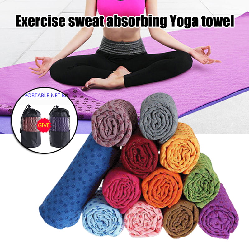 Yoga Mat Towel Non Slip Super Soft Sweat Absorbent Quick Drying Eco Friendly NEW 