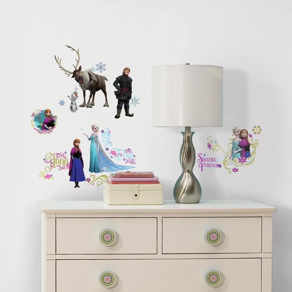 Roommates Frozen 2 Peel & Stick 21 Wall Decal Girls Room ELSA ANNA OLAF Stickers 