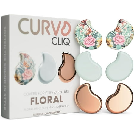 CURVD Cliq™ Earplug Covers – Interchangeable, Swappable, and Stylish Replacement Covers for CURVD Cliq™ Earplugs, Effortless Design Changes, Personalization & Customization at Your Fingertips