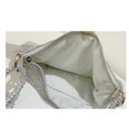 thumbnail image 4 of Bolso de hombro único Bolso de noche de fiesta de axilas hecho a mano con diamantes de imitación anudados, 4 of 8