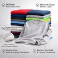 thumbnail image 6 of BILLIONHATS 36 Pack Mens Adult Crewneck Fleece Lined Pullover Sweatshirt Bulk, Wholesale Men Sweatshirts, Assorted Sizes Mixed, Homeless Shelter Donation, 6 of 7
