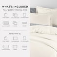 thumbnail image 2 of Noble Linens 8 Piece Solid Duvet Bundle in Ivory, Cal King, 2 of 5