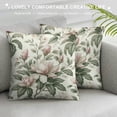 thumbnail image 3 of BCIIG Throw Pillow Cover Magnolia Vintage Bouquet Blooming Roses Watercolor Botanical Spring  Pillowcase Home Decorative Square Pillow Case Cushion Cover, 3 of 5