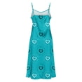 thumbnail image 7 of Gytharion Satin Nightgowns for Women Fashion Heart Print V-Neck Spaghetti Strap Maxi Sleepdress Soft Comfy Sleeveless Cami Nightdress Summer Casual Side Split Holiday Pajama Dress, 7 of 7