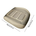 thumbnail image 3 of CxhicLuv Car Leather Seat Cushion, Auto All-Season Enclosed Cover, Breathable Perforated Beige/Red, Vehicle Seat Comfort Accessories, Year-Round Comfort Tools for Car Owners, Daily Commuters, Beige, 3 of 6
