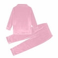 thumbnail image 3 of Christmas Family Pajamas Matching Sets Flannel Pajamas Long Sleeve Button down Nightwear Winter Warm Soft Fleece Set Holiday Pajamas Family, 3 of 8