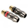 thumbnail image 1 of Solder Plug Excellent Quality Easy To Install Durable  Female Plug Video Cables For Audio Cable Extension Cables Coaxial Cables Home, 1 of 8