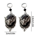 thumbnail image 2 of CILENON Women Women Earring Vintage Bat Oval Dangle Huggie Earrings Halloween Party Jewelry Gift Black (Black,One Size), 2 of 6