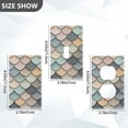 thumbnail image 7 of Yayeee Toggle Light Switch Wall Plate 1-Gang 4.5"x2.7" Home Decorative Outlet Cover, Green Art Pattern, 7 of 7