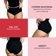 thumbnail image 2 of Valair Women's Full Cut Soft Cotton Brief Panty - Pack of 3 - Various Colors, 2 of 6