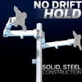 thumbnail image 3 of VIVO White Dual Monitor Desk Mount Adjustable Stand, Fits Screens up to 32", 3 of 9
