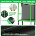 thumbnail image 3 of Jump Into Fun Trampoline 12FT 14FT 15FT 16FT, Trampoline with Slide, Enclosure, Basketball Hoop, Ladder, More Fun Gifts, 1200LBS Trampoline for 1-2 Adults/ 5-6 Kids, Outdoor Recreational Trampoline, 3 of 7