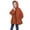 Brick Red, variant on Girls Waterproof Hooded Jacket Lightweight Raincoats for Kids Boys Windbreaker Outdoor Rain Jacket