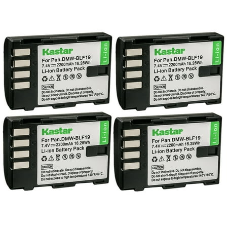 Kastar 4-Pack Battery 7.4V 2200mAh Replacement for Sigma SD Quattro Sigma SD Quattro H Digital Camera Sigma BP-61 Camera Sigma PG-41 Battery Grip for sd Quattro & H Digital Camera