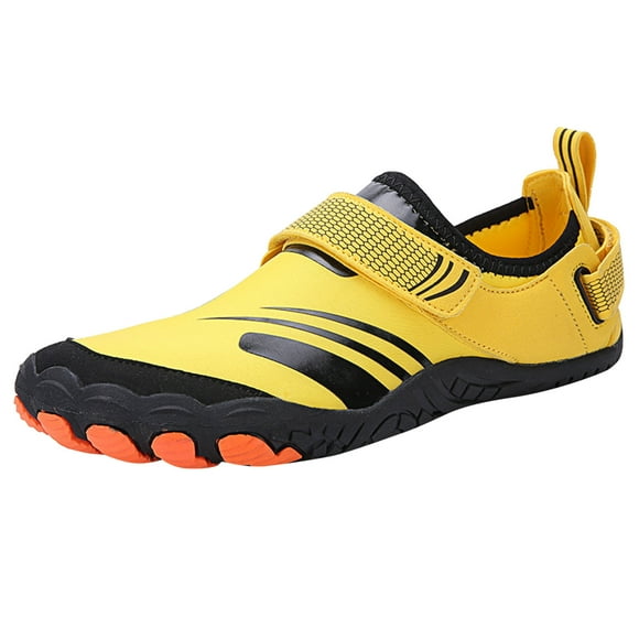 HBFAGFB Sneakers for Men Summer Fashion Outdoor Sports Gym Climbing Non Slip Shoes Yellow Size 45