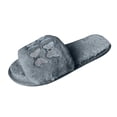 thumbnail image 2 of Zapatilla de felpa para mujer con lazo plano y zapatilla de casa, chanclas para interior Wmkox8yii hj789, 2 of 4