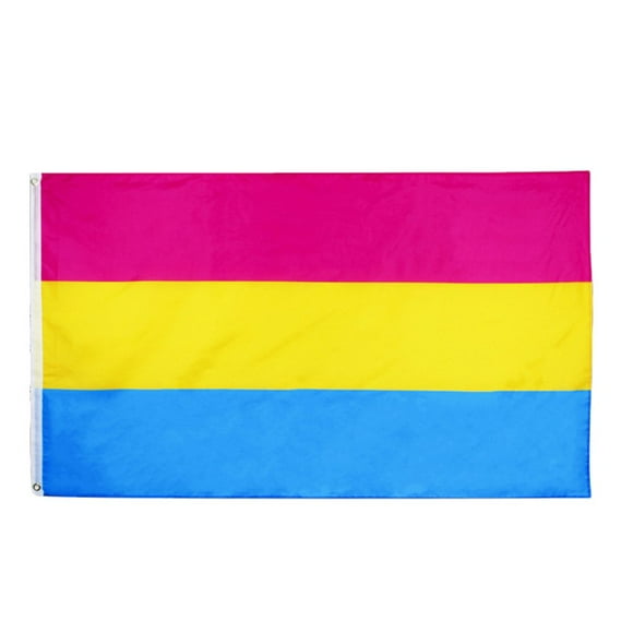 Bamboohart 1Pc Fashion PANSEXUAL Polyester Rainbow Flag Large Durable Pride Flag Outdoor Banner