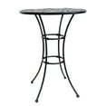 thumbnail image 7 of Sunnydaze 30" Round Wrought Iron Patio Bar Table, Black, 7 of 7