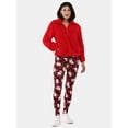 thumbnail image 2 of No Boundaries Holiday Printed Ankle Leggings, Women's and Women's Plus, 2 of 5