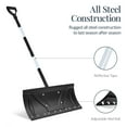 thumbnail image 6 of Best Choice Products 24" Snow Pusher, Heavy Duty Snow Shovel - Black, 6 of 7