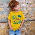 thumbnail image 3 of Hienoo Toddler Girls T-Shirt Dinosaur Print Loose Short Sleeve T Shirt Summer Casual Tshirt, 3 of 3