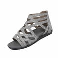 thumbnail image 2 of Zapatos de punta abierta para mujer Sandalias cómodas Sandalias de playa cómodas e informales Wmkox8yii  sa4062, 2 of 7