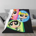 thumbnail image 1 of Manta de franela polar de Las Chicas Superpoderosas, manta acogedora para aire acondicionado, manta de felpa para dormitorio, sala de estar, sofá y coche, 1 of 8