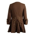 thumbnail image 3 of Chaqueta pirata medieval para hombre Costume Nasfotim, abrigo steampunk, 3 of 7