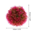 thumbnail image 2 of Unique Bargains 1 Pc Fish Tank Plants Decorations Artificial Aquarium Grass Ball Purple Green 3.35x3.74 Inch, 2 of 6