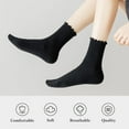 thumbnail image 4 of YooGuoGuo Womens Ankle Socks Ruffle Cotton Cute Frilly Trim Breathable Crew Ruffled Socks 6 Pack, 4 of 7