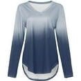 thumbnail image 3 of Oalirro Womens Tops Scoop Neck Long Sleeve Winter Summer Blouse, 3 of 3