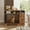 Brown, variant on Luku Farmhouse 48" Dog Crate Furniture, Dog Kennel End Table with Storage Drawers & Removable Tray