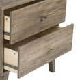 thumbnail image 6 of Home Square 3-Piece Set with 2 Modern Nightstands Computer Desk in Drifted Gray, 6 of 17